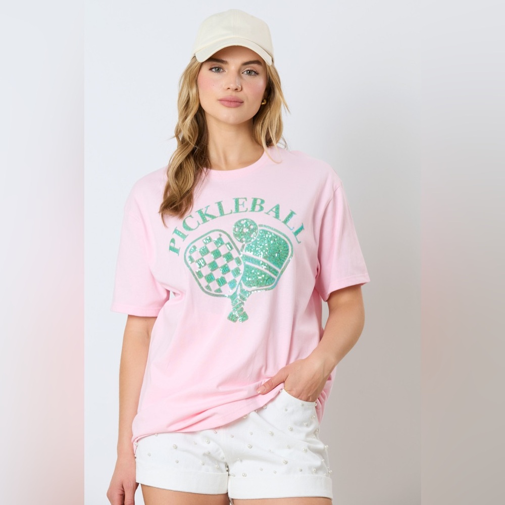 F25 new fantastic fawn pickle ball sequin shirt small medium large